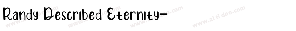 Randy Described Eternity字体转换